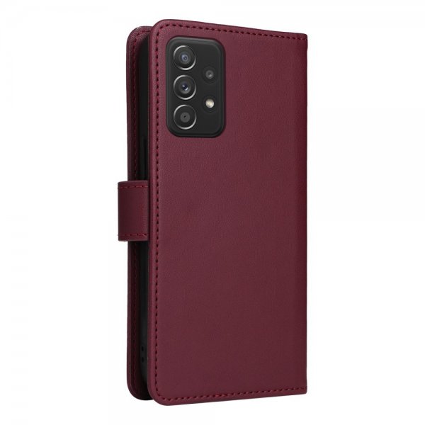 Betopnice Samsung Galaxy A52/A52s 5G -kotelo irrotettavalla kuorella 005 Punainen