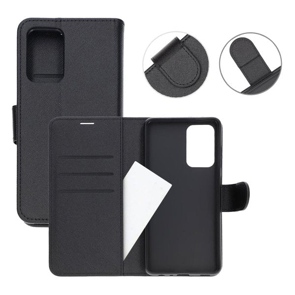 Samsung Galaxy A52/A52s 5G Kotelo Jalustalla Musta