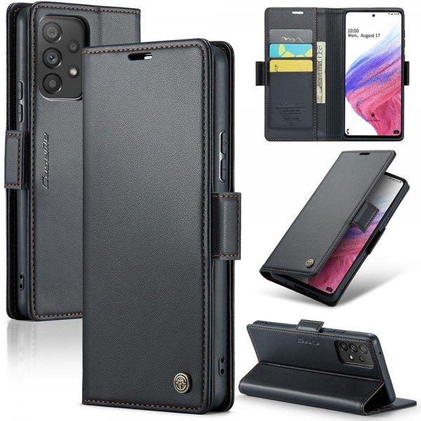 CaseMe Samsung Galaxy A53 5G -suojakotelo 023-sarja, musta