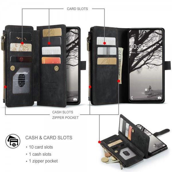CaseMe Samsung Galaxy A53 5G Kotelo C30-sarja Musta