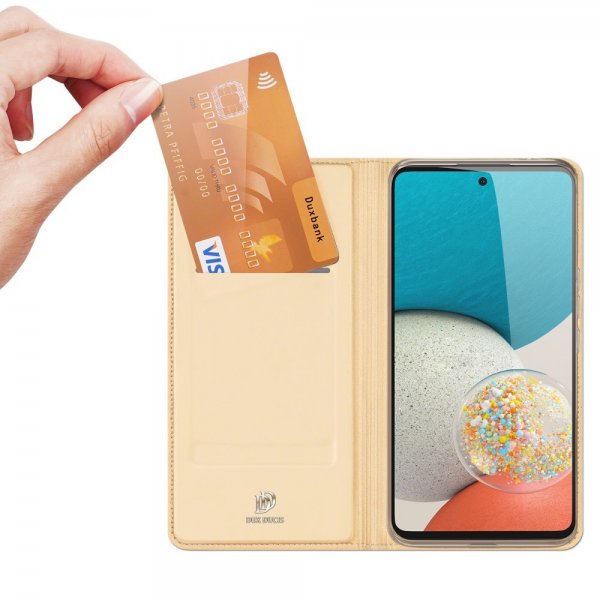 Dux Ducis Samsung Galaxy A53 5G -kotelo Skin Pro Series, kulta