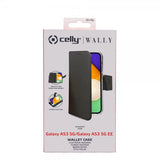Celly Samsung Galaxy A53 5G Kotelo Wally Wallet Case Musta