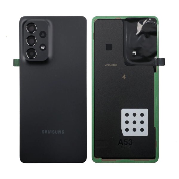 Samsung Galaxy A53 takakansi - musta
