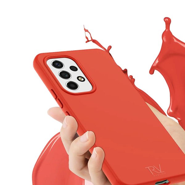Rvelon Samsung Galaxy A53 5G Silikonikuori Vaaleanpunainen