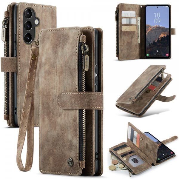 CaseMe Samsung Galaxy A54 5G -suojakotelo C30 Series, ruskea