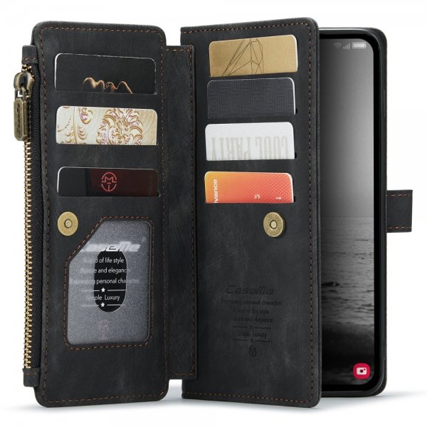 CaseMe Samsung Galaxy A54 5G -suojakotelo, C30 Series, musta