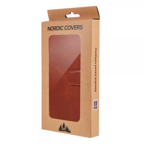 Nordic Covers Samsung Galaxy A54 5G Essential Leather Maple Brown -kotelo