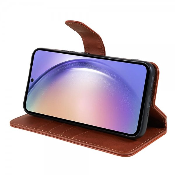 Nordic Covers Samsung Galaxy A54 5G Essential Leather Maple Brown -kotelo