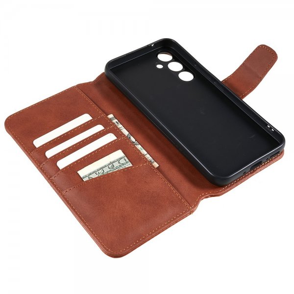 Nordic Covers Samsung Galaxy A54 5G Essential Leather Maple Brown -kotelo