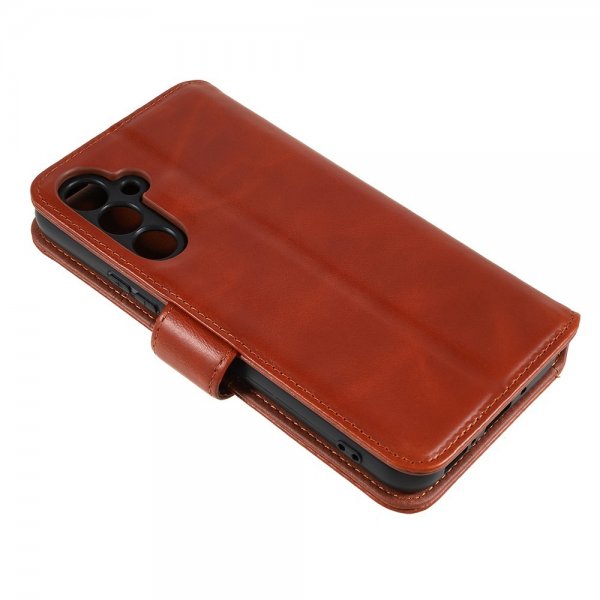 Nordic Covers Samsung Galaxy A54 5G Essential Leather Maple Brown -kotelo