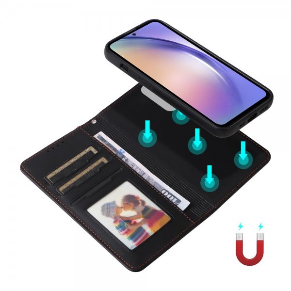 Betopnice Samsung Galaxy A54 5G Kuori irrotettavalla kuorella 005 Musta
