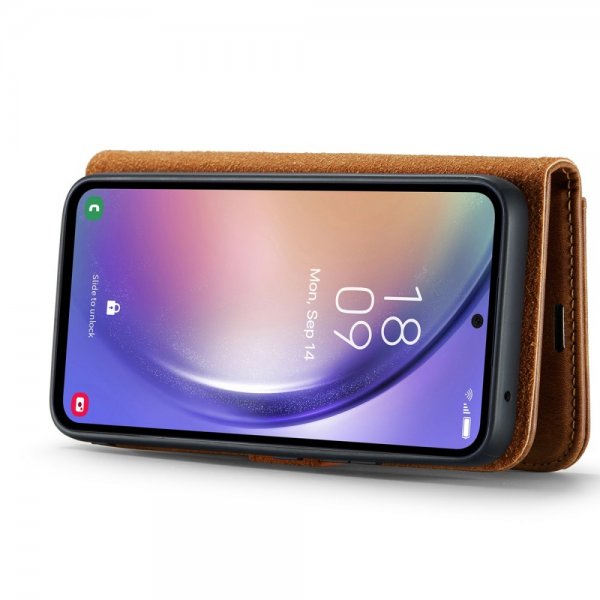 Dg.Ming Samsung Galaxy A54 5G Kotelo irrotettavalla kuorella Ruskea