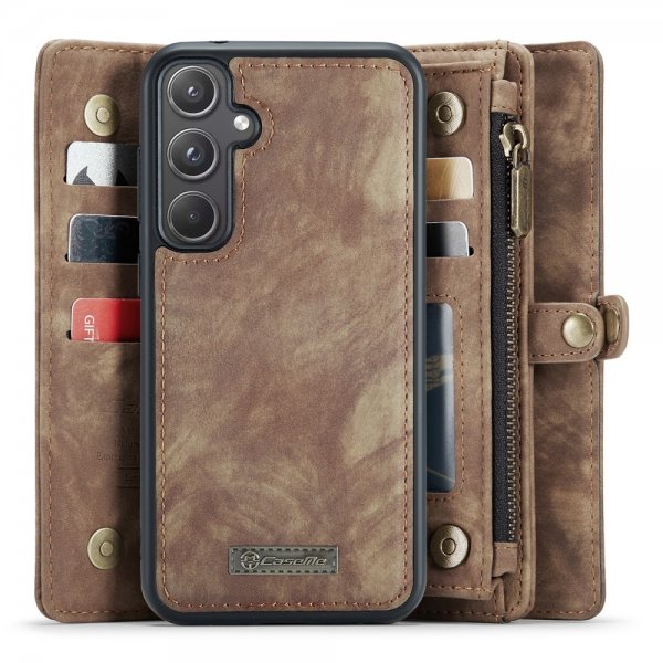 CaseMe Samsung Galaxy A55 -suojakotelo 008 Series Irrotettava kuori, ruskea