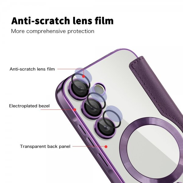 Samsung Galaxy A55 MagSafe-kotelo, violetti