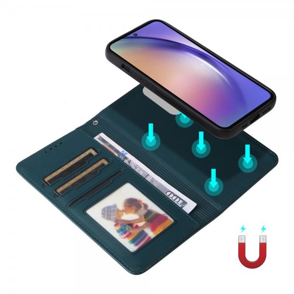 Betopnice Samsung Galaxy A55 suojakuori irrotettavalla kannella 005 sininen