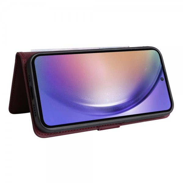 Betopnice Samsung Galaxy A55 Kotelo irrotettavalla kuorella 005 Punainen