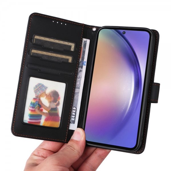 Betopnice Samsung Galaxy A55 -kotelo irrotettavalla kuorella 005 musta