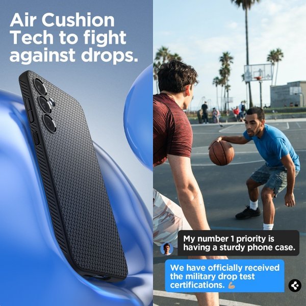 Spigen Samsung Galaxy A55 Kuori Liquid Air Matte Black