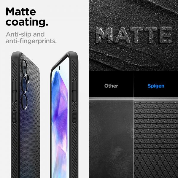 Spigen Samsung Galaxy A55 Kuori Liquid Air Matte Black