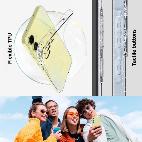 Spigen Samsung Galaxy A55 Kuori Liquid Crystal Glitter Crystal Quartz