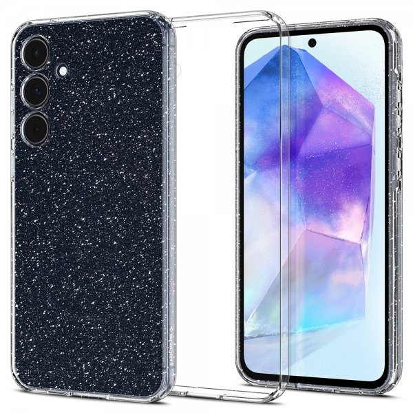 Spigen Samsung Galaxy A55 Kuori Liquid Crystal Glitter Crystal Quartz