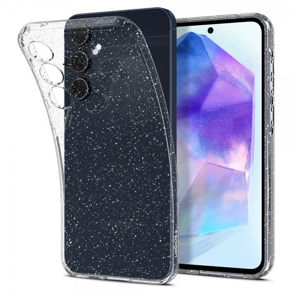 Spigen Samsung Galaxy A55 Kuori Liquid Crystal Glitter Crystal Quartz