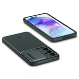 Spigen Samsung Galaxy A55 -suojakuori Optik Armor Abyss Green