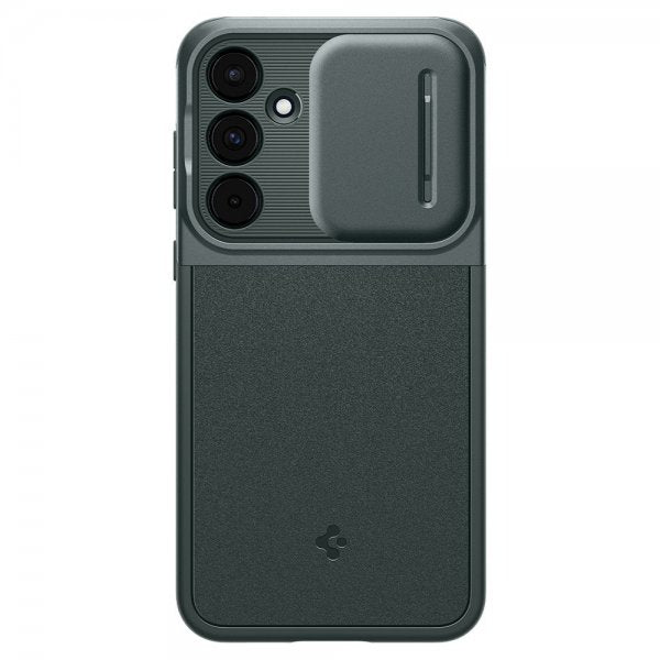 Spigen Samsung Galaxy A55 -suojakuori Optik Armor Abyss Green