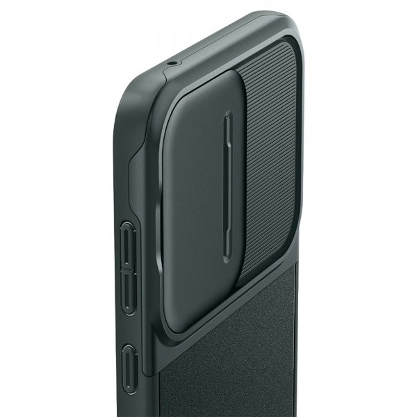 Spigen Samsung Galaxy A55 -suojakuori Optik Armor Abyss Green