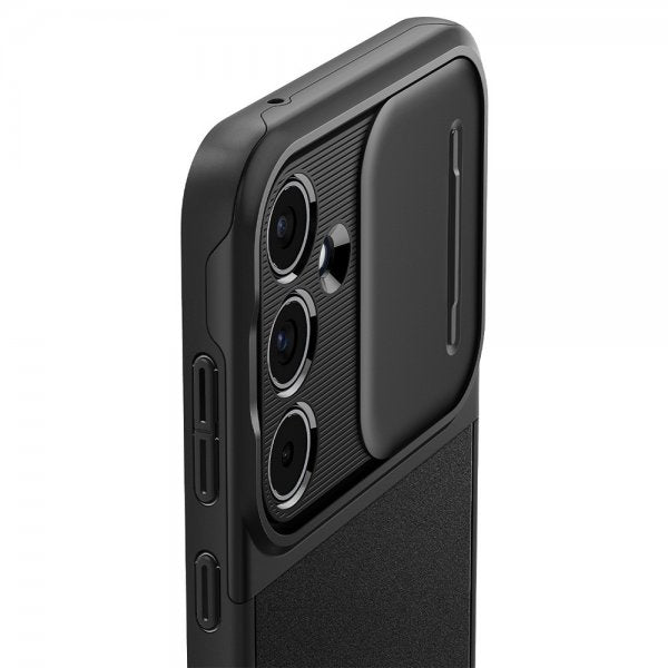 Spigen Samsung Galaxy A55 -suojakuori Optik Armor, musta