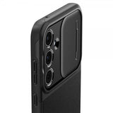 Spigen Samsung Galaxy A55 -suojakuori Optik Armor, musta