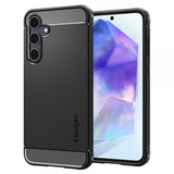 Spigen Samsung Galaxy A55 -suojakuori Rugged Armor Matte Black