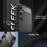 Spigen Samsung Galaxy A55 -suojakuori Rugged Armor Matte Black