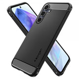 Spigen Samsung Galaxy A55 -suojakuori Rugged Armor Matte Black