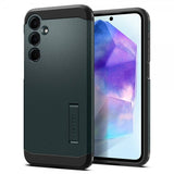 Spigen Samsung Galaxy A55 Suojakuori Tough Armor Phantom Green