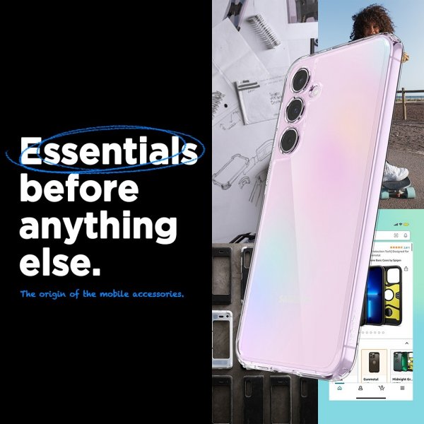 Spigen Samsung Galaxy A55 -suojakuori Ultra Hybrid Crystal Clear