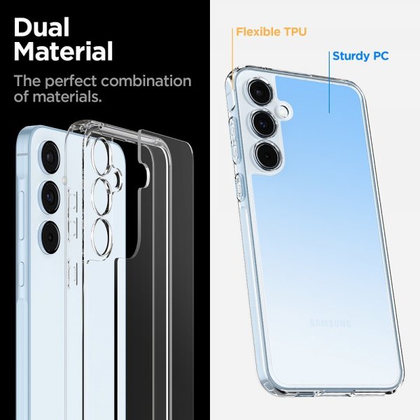 Spigen Samsung Galaxy A55 -suojakuori Ultra Hybrid Crystal Clear