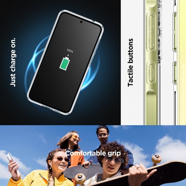 Spigen Samsung Galaxy A55 -suojakuori Ultra Hybrid Crystal Clear