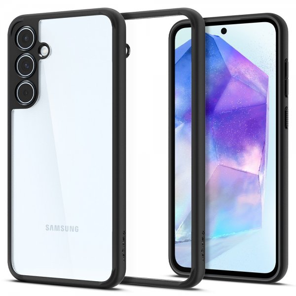 Spigen Samsung Galaxy A55 -suojakuori Ultra Hybrid Matte Black