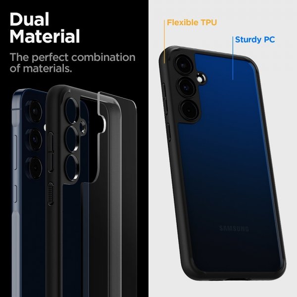 Spigen Samsung Galaxy A55 -suojakuori Ultra Hybrid Matte Black