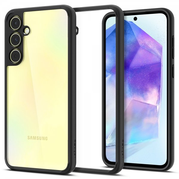 Spigen Samsung Galaxy A55 -suojakuori Ultra Hybrid Matte Black