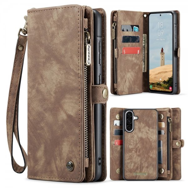 CaseMe Samsung Galaxy A56 -suojakotelo 008 Series Irrotettava kuori, ruskea
