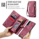 CaseMe Samsung Galaxy A56 -kotelo 008 Series, irrotettava kuori, punainen