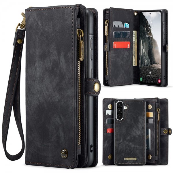 CaseMe Samsung Galaxy A56 Kotelo 008 Series Irrotettava Kuori Musta