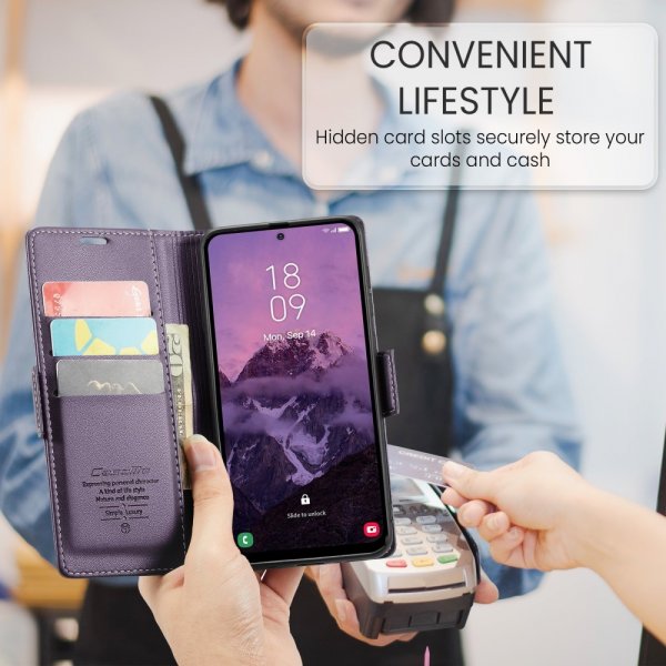CaseMe Samsung Galaxy A56 Kotelo 023 Series Violetti