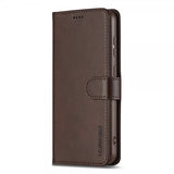 Lc.Imeeke Samsung Galaxy A56 Suojakuori Korttipidikkeellä Jalustatoiminto Tummanruskea