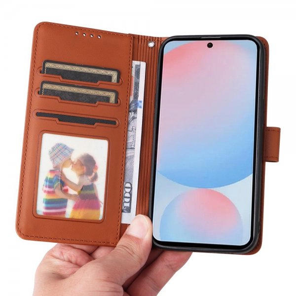 Betopnice Samsung Galaxy A56 -suojakotelo irrotettavalla kuorella 005 Ruskea