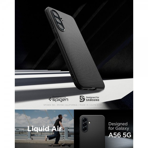 Spigen Samsung Galaxy A56 Kuori Liquid Air Matte Black