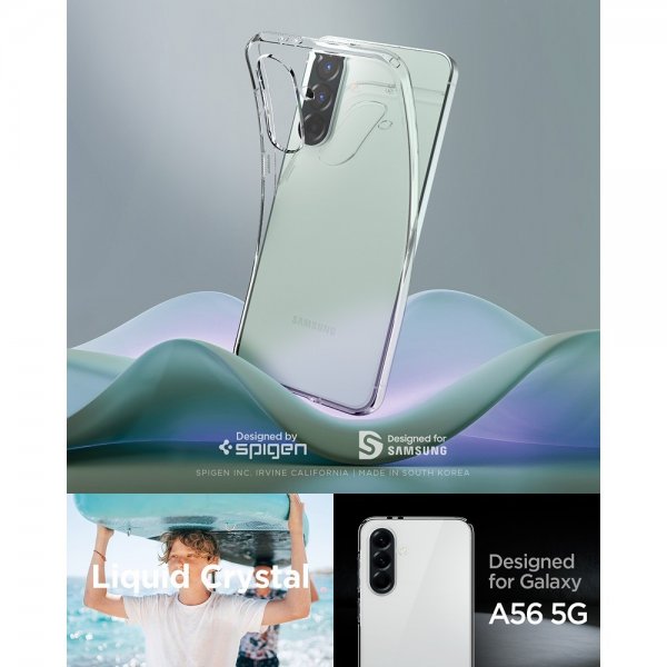 Spigen Samsung Galaxy A56 Kuori Liquid Crystal Läpinäkyvä