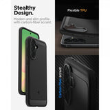 Spigen Samsung Galaxy A56 -suojakuori, Rugged Armor, mattamusta